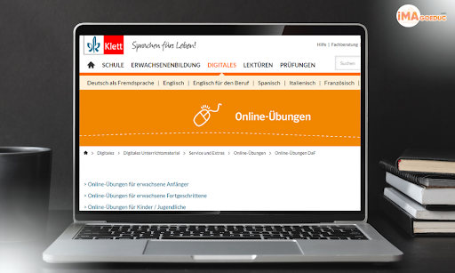 học tiếng đức qua website Klett Online Übungen